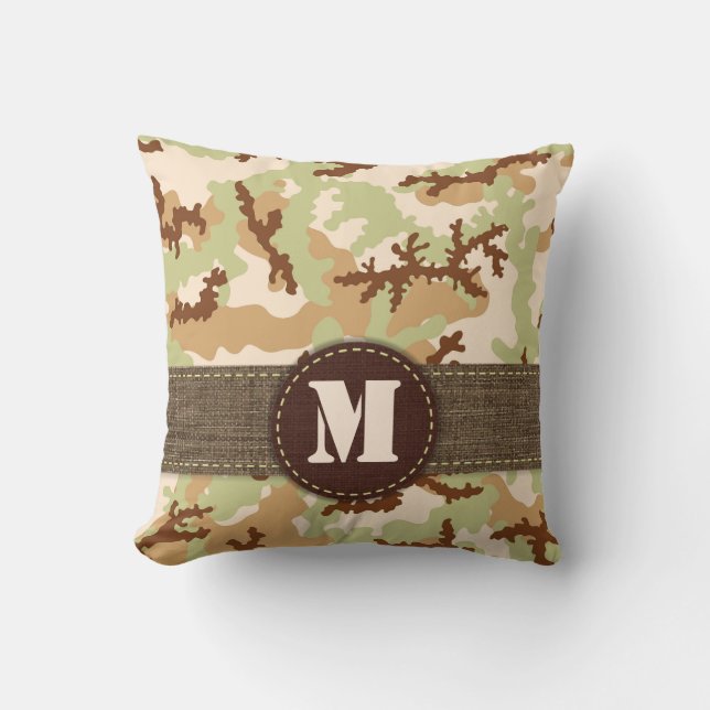 Coussin Camouflage du désert (Recto)