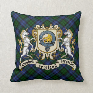 Coussin Campbell Clan Badge & Tartan