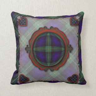 Coussin Campbell de tartan écossais de clan d'Argyll -