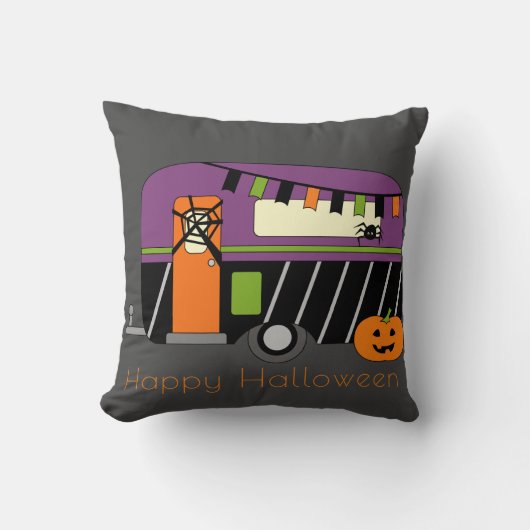 Coussin Camper RV Halloween (Recto)