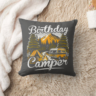Coussin Camping d'anniversaire Camper Lover Camper