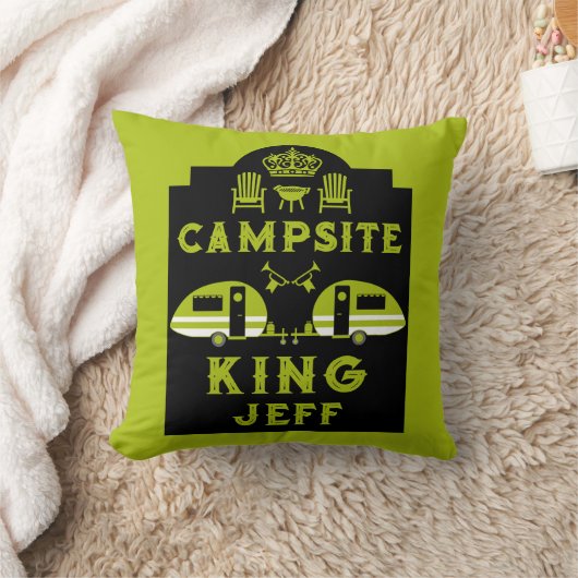 Coussin Camping King Cadeaux Pour Camping (Couverture)
