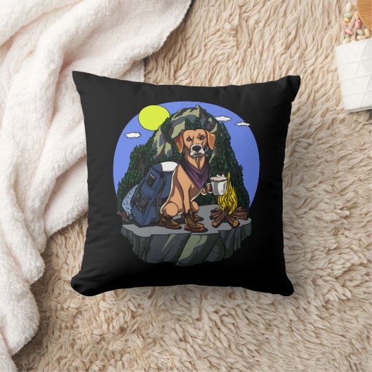 Coussin Camping Labrador Retriever Mountain Dog (Couverture)