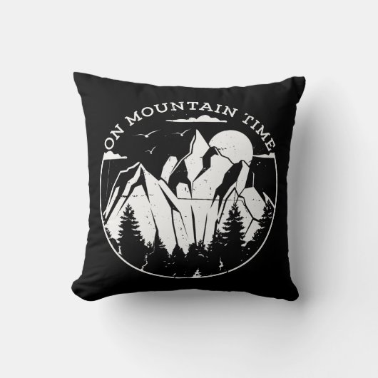 Coussin Camping & Montagnes (Recto)