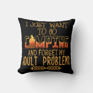 Coussin Camping Problèmes des adultes