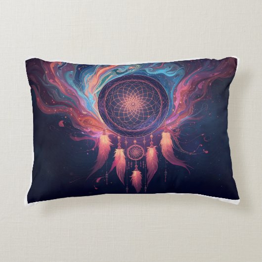 coussin camping psychédélique (Devant)