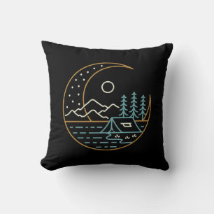 Coussin Camping sur la Lune