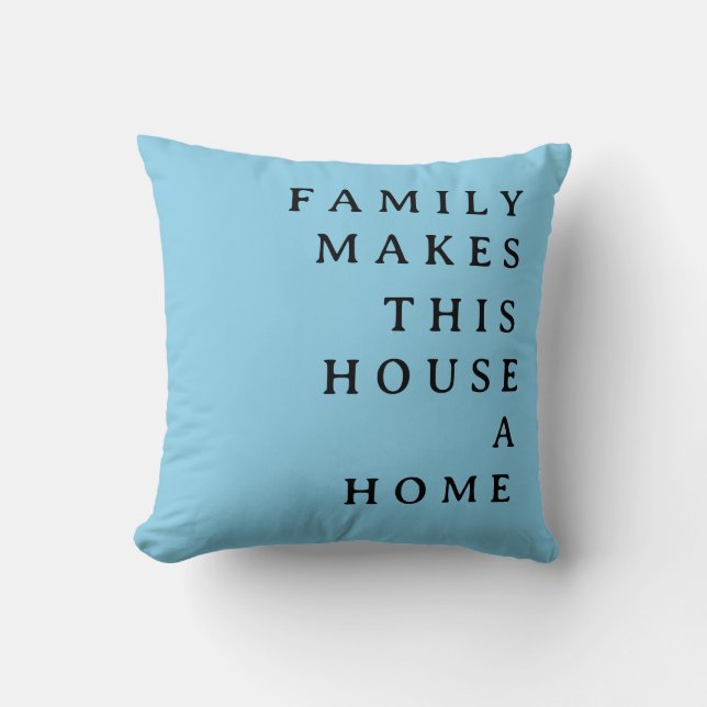 Coussin Canapé bleu ciel moderne personnalisable (Recto)