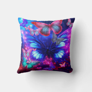Coussin Canapé-lit papillon bleu clair et vert WOW