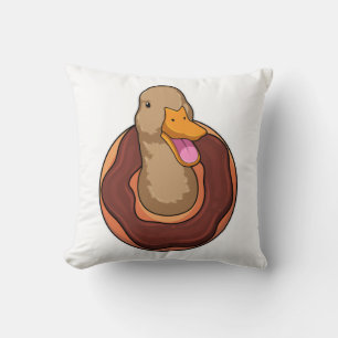 Coussin Canard avec Donut