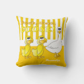 Coussin Canard, canard, thème de crèche de bébé d'oie (Recto)