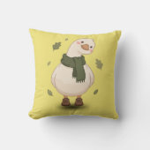 Coussin Canard de dessin animé automnal confortable (Recto)