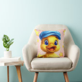 Coussin Canard de dessin animé mignon (Chaise)