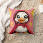 Coussin Canard de dessin animé mignon (Couverture)