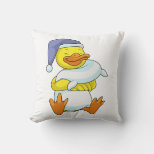 Coussin Canard dormant avec casquette