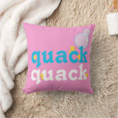 Coussin Canard en caoutchouc à l'aquarelle fille double fa (Couverture)