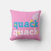 Coussin Canard en caoutchouc à l'aquarelle fille double fa (Recto)
