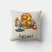 Coussin Canard en caoutchouc ouvrier routier (Recto)