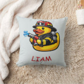 Coussin Canard en Caoutchouc Pompiers (Couverture)