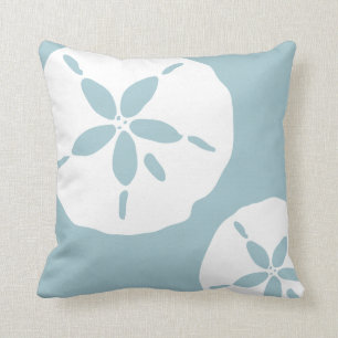 Coussin Canard Oeuf Bleu Sable blanc Dollar Motif de coqui
