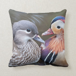 Coussin Canards de mandarine sur le carreau