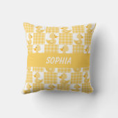 Coussin Canards mignons (jaune) (Verso)