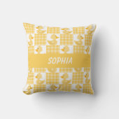 Coussin Canards mignons (jaune) (Recto)