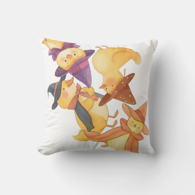 Coussin Canards sorciers (Recto)
