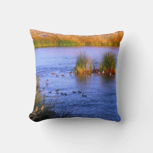 Coussin Canards sur un lac