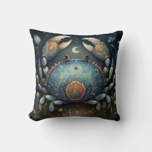 Coussin Cancer Crabe Zodiaque Astrologie Mystique Annivers