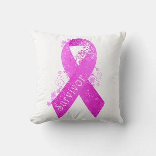 Coussin Cancer du sein Survivant Vintage