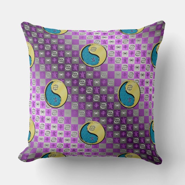 Coussin Cancer & Métal Sanglier (Recto)