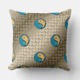 Coussin Cancer & Rat de Feu