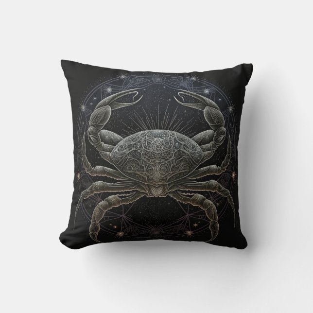 Coussin Cancer Zodiaque Astrologique (Recto)