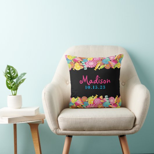 Coussin CANDY COUTURE Bat mitzvah Décor Arrière - plan Cou (Chaise)