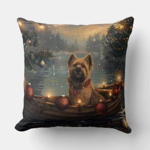 Coussin Cane Corso Noël Festive Voyage
