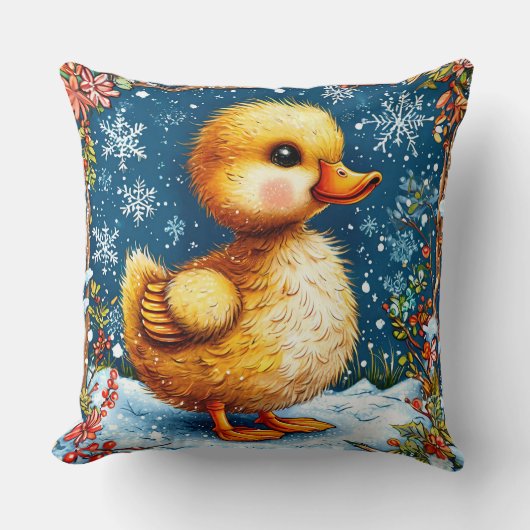 Coussin Caneton Mignon et Doux (Recto)