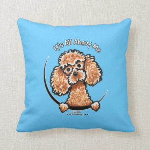 Coussin Caniche miniature IAAM de jouet d'abricot