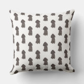 Coussin Caniche (Noir) (Verso)
