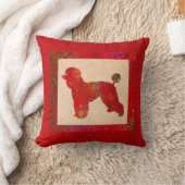 Coussin Caniche Rouge (Couverture)