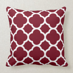 Coussin Canneberges fraîchement cueillies Motif Quatrefoil