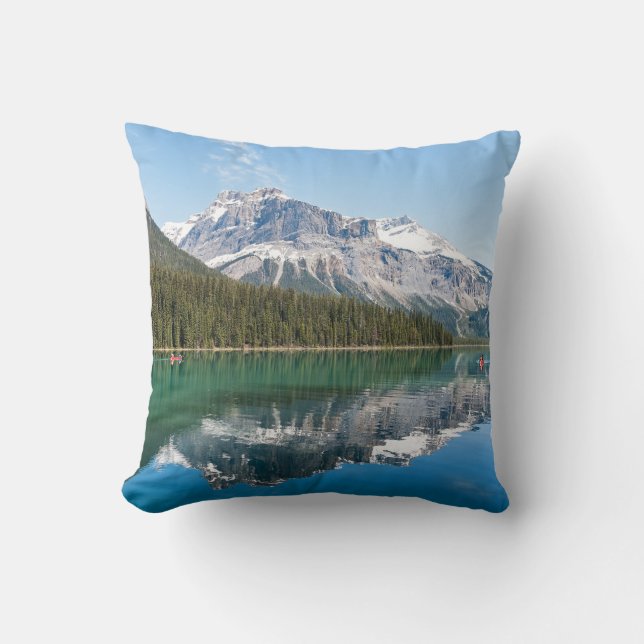 Coussin Canot sur le célèbre lac Emerald - Yoho NP, Canada (Recto)