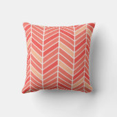 Coussin Cantileveron Chevron large| pêche (Verso)