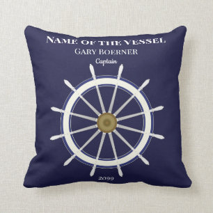 Coussin Capitaine de vaisseau et pilote de Carré de l'anné