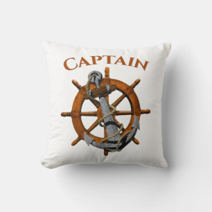 Coussin Capitaine et Ancre nautique