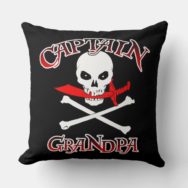 Coussin Capitaine Grandpa (Recto)