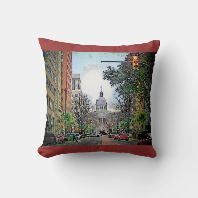 Coussin Capitale de la Caroline du Sud (Recto)