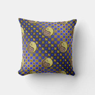 Coussin Capricorne & Bœuf de métal