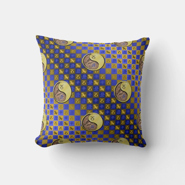 Coussin Capricorne & Bœuf de métal (Recto)