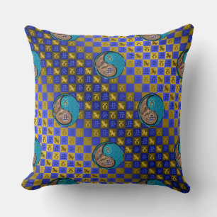 Coussin Capricorne & Bœuf d'eau